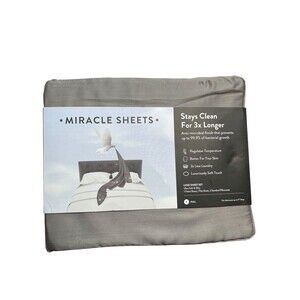 Miracle Sheets Luxe Full Size Set – Self-Cooling & Self-Cleaning Gray